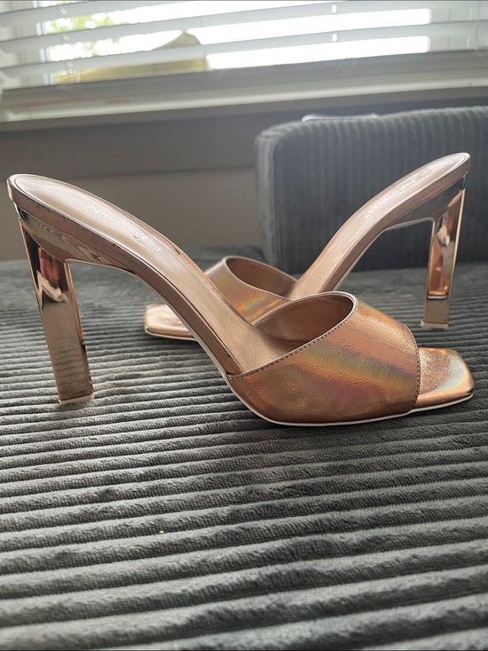 Nine West Shoes - ROSE GOLD NINE WEST OPEN TOE HEELS SANDALS SZ 11